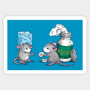 White rats and humor Sticker